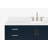 ARIEL Magnolia 60 Single Sink Bathroom Vanity with Top-1144687727