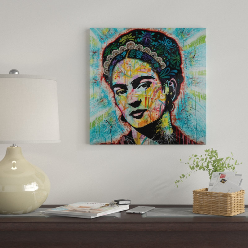 «Frida», impression sur toile, H 12 po x l 12 po x P 0,75 po, Pas de tapis, Toile tendue