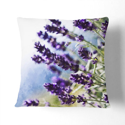 Lavender Vol.2 Painting Square Throw Cushion