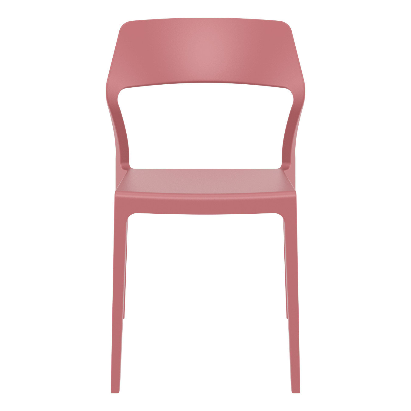 Farrah Stackable Patio Side Chair, Marsala