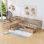Lit plateforme simple avec trois tiroirs-1556960778