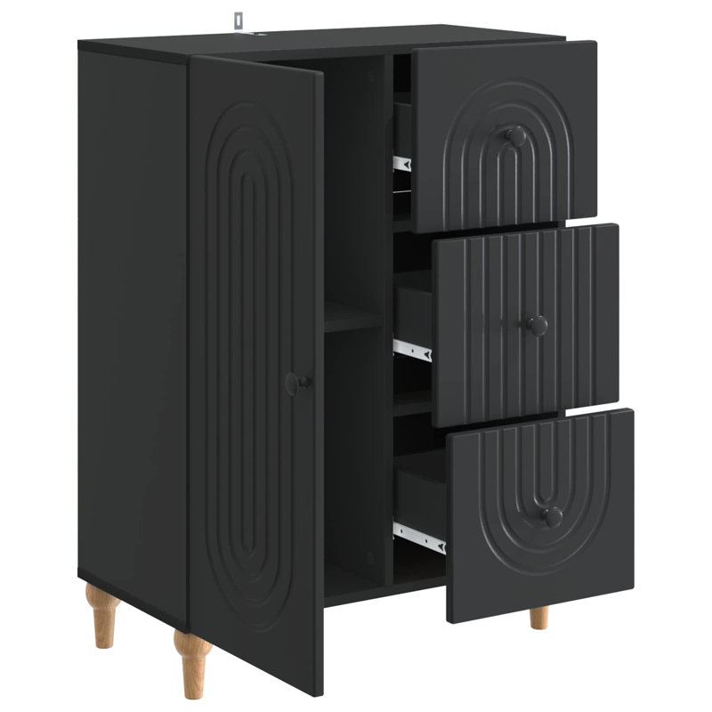 66cm Sideboard, Black