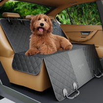  Bark Lover Dog Car Seat Cover for Back Seat Dog Seat Cover  Hammock for Truck SUV - Waterproof Pet Car Seat Protector for  Backseats,Beige Regular : Pet Supplies