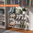 27" Wide 3-Tier Acrylic Shoe Rack Shelf，9 Pair Shoe Storage for Entryway