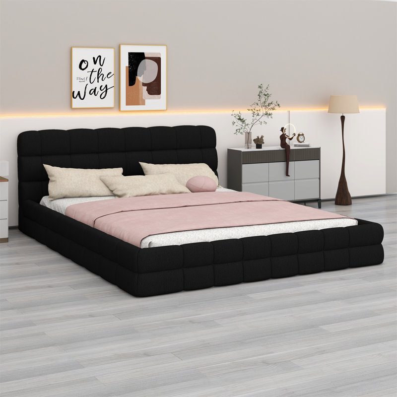 Latitude Run® Upholstered Platform Bed | Wayfair Deals