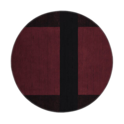 Checkered Black Indoor and Outdoor Area Rug
