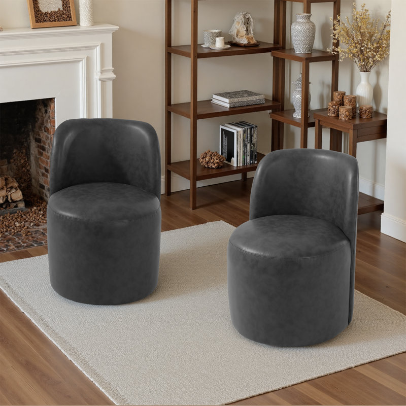 Chaise de baril Barrel, Noir