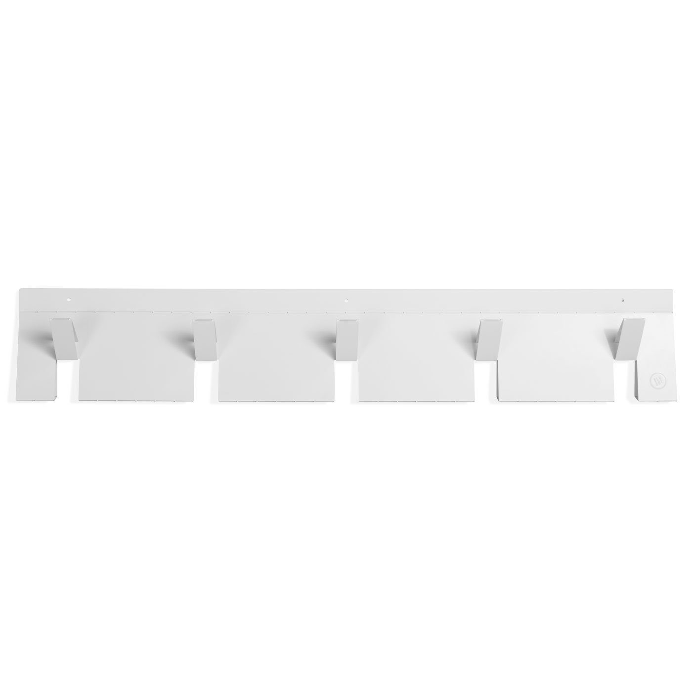 2D:3D 5-Hook Coat Rack, White