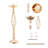 20PCS 58cm/22.83” Wedding Flower Vase Metal Gold Floral Stand for Table