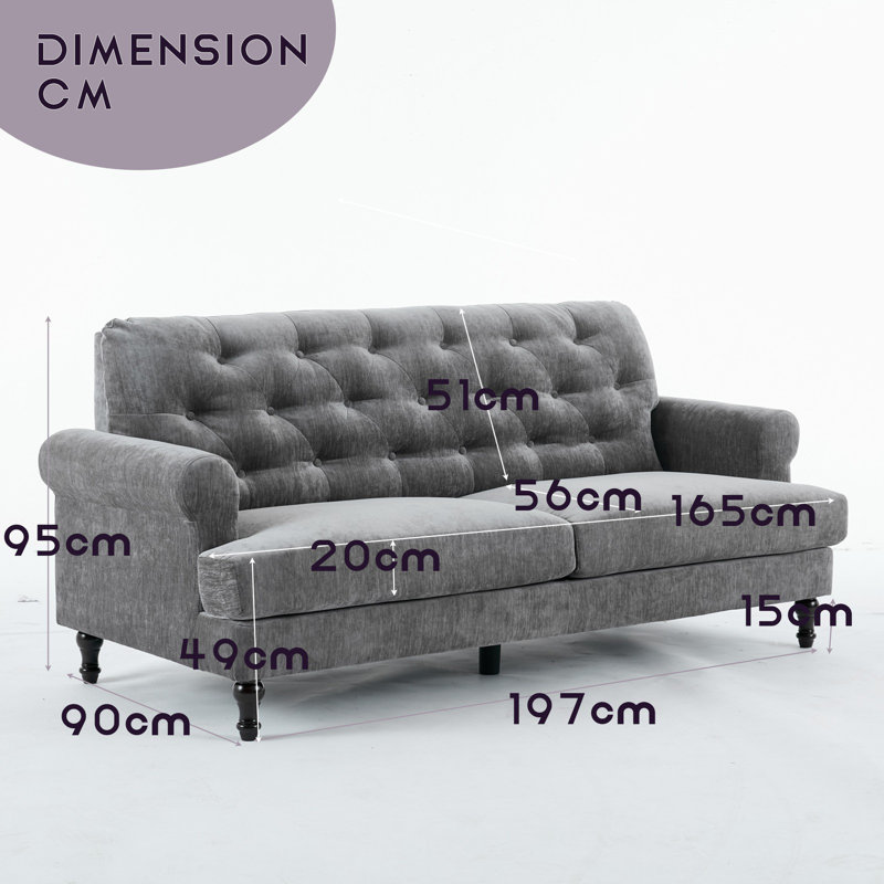 Fabric Sofa, 3