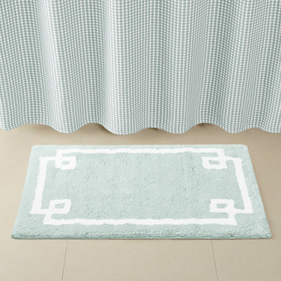 Seafoam Cotton Tufted Bath Rug