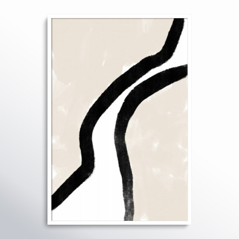 «Abstract Borders» par Anastasia Sawall - impression encadrée, Cadre noir, H 33 po x l 23 po x P 1 po