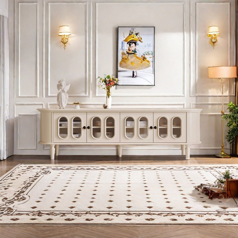 Meuble télé romantique de style français, 78.74"