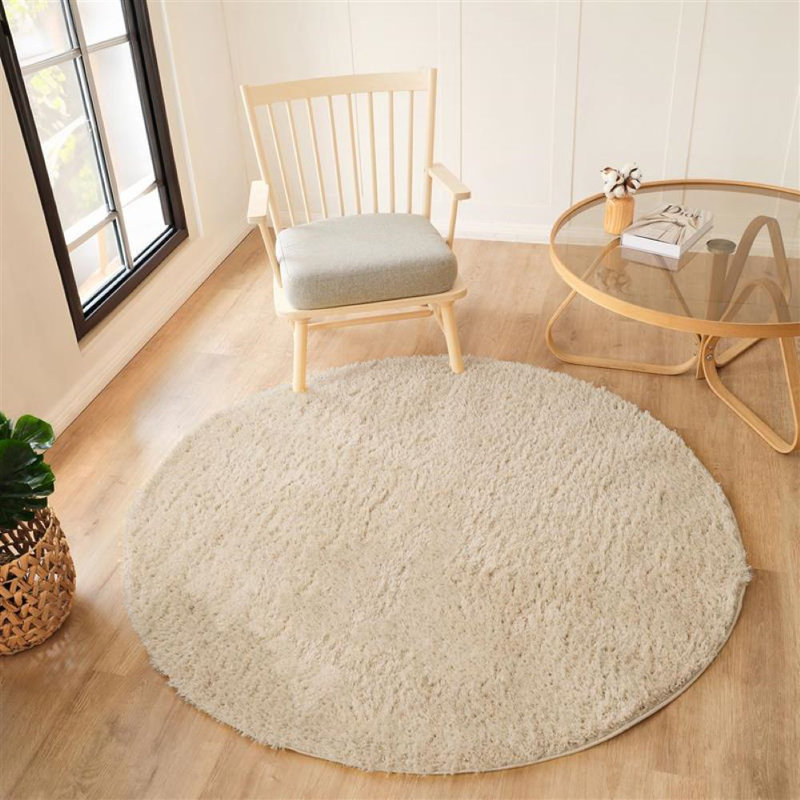Astaryanza Solid Colour Area Rug, Round 160cm