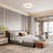 Deontee Modern Dimmable LED Flush Mount Ceiling Light With Remote Control (Set of 2)-116572898-116572896