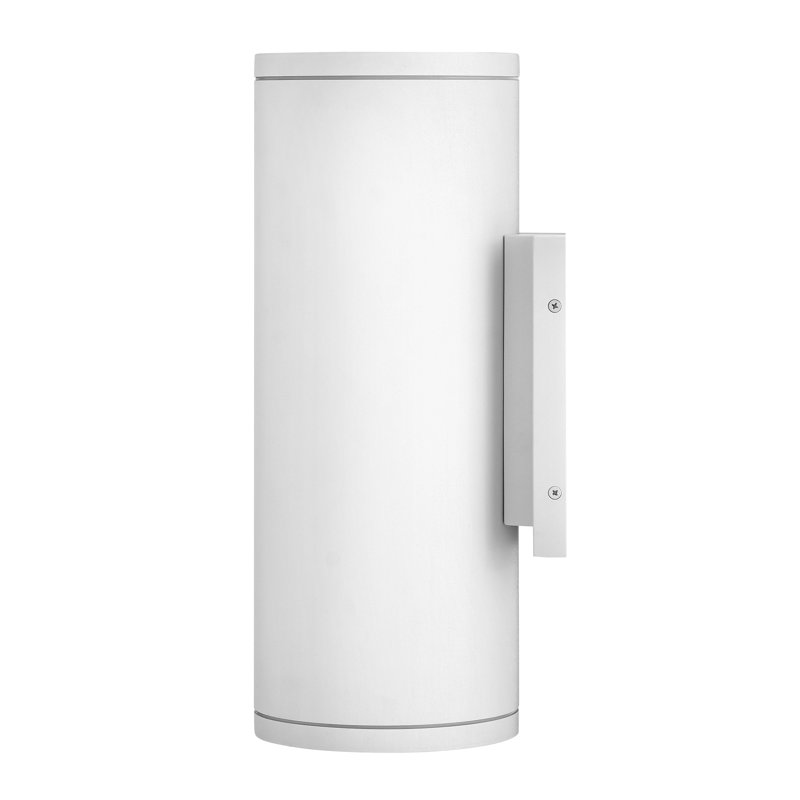 Hinkley Silo Down Light Wall Mount Lantern, Textured White