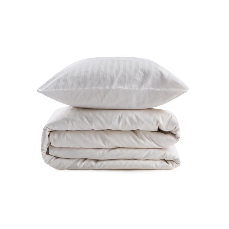 Quilt Cover Set, Cream, King Duvet Cover + 2 24" x 24" Pillowcases
