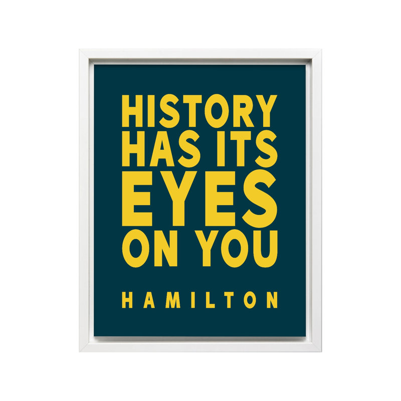 L'histoire a les yeux sur vous, Canvas, 18"H x 24"W, White Framed