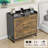 Lateral File Cabinet With Charging Station-572390673