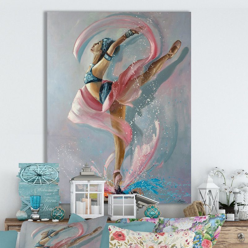 « a floral figures i », impression sur toile tendue, H 40 po x l 30 po x P 1,5 po