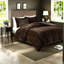 Ensemble de literie luxueux en fausse fourrure, polyester, style maison glamour
