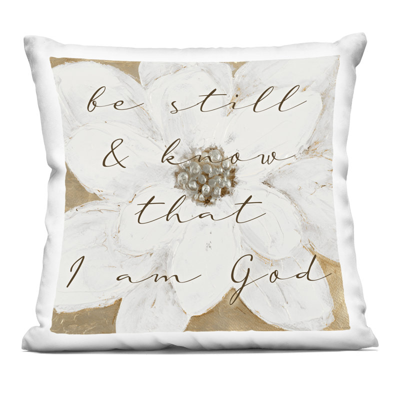 Coussin décoratif Be Bever Proverb, 18 po x 7 po x 18 po