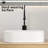 19 - 1/4 Wide Oval Above Counter Sink, 12 3/8 Deep, White Porcelain Vessel, Modern Design For Functional Bathrooms 18.85 In. Depth Countertop 11.94 Width, High Temperature Fired And Scratch Surface