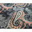 Tapis noir et rouille de haute qualité noué à la main