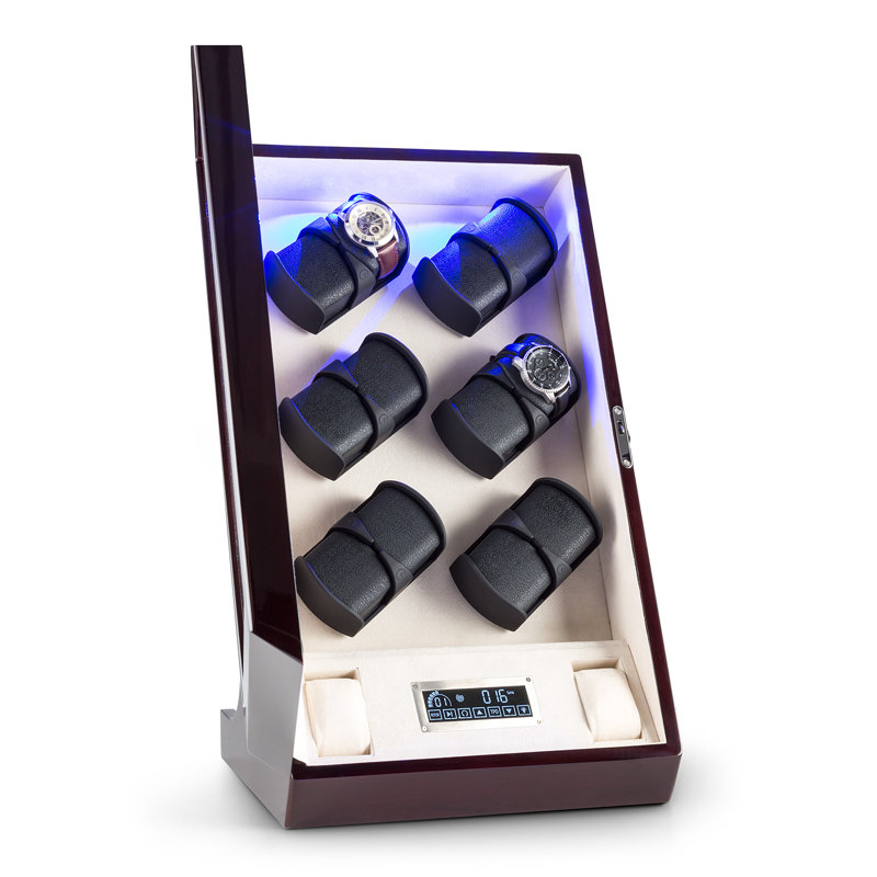 Mahogany Veneer Watch Box +