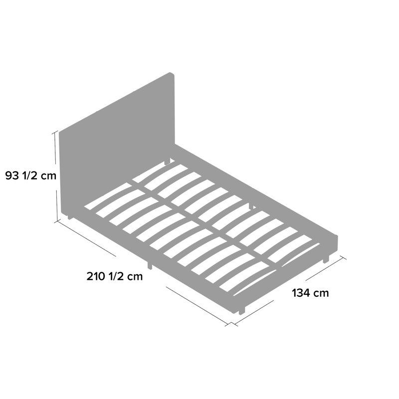 Fusion Upholstered Bed, Small Double (4')