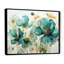 «Teal Green Organic croissance - Abstract Botanicals», art mural-789607384-743578327
