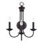 Très grande applique murale noire 3 lumières-273131404
