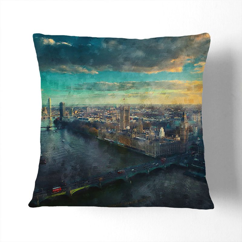 Square Throw Cushion, White, 40cm H x 40cm W x 15cm D