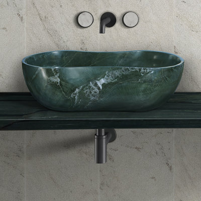 Bathroom Vessel Sink With Pre-Drilled Drain Hole