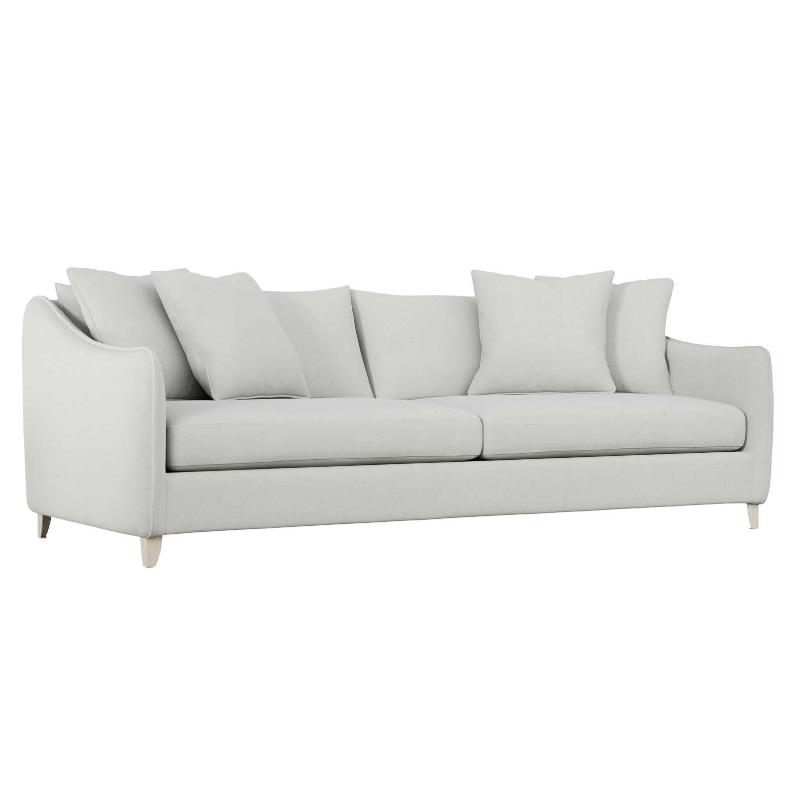Joli Upholstered 90'' Loveseat, White 5555-000, Brown