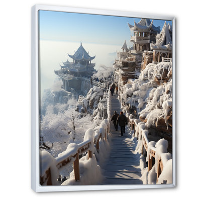 «Hicking Winter Mountain Track I - Winter Mountains», art mural