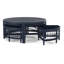 Raffles Rattan Cocktail Table with Benches-71441851-71441871