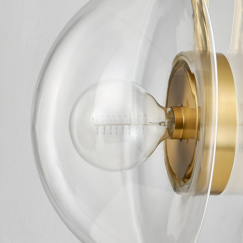 KERT 2 LIGHT PENDANT, Aged Brass, 23.75" H x 17" W x 17" D