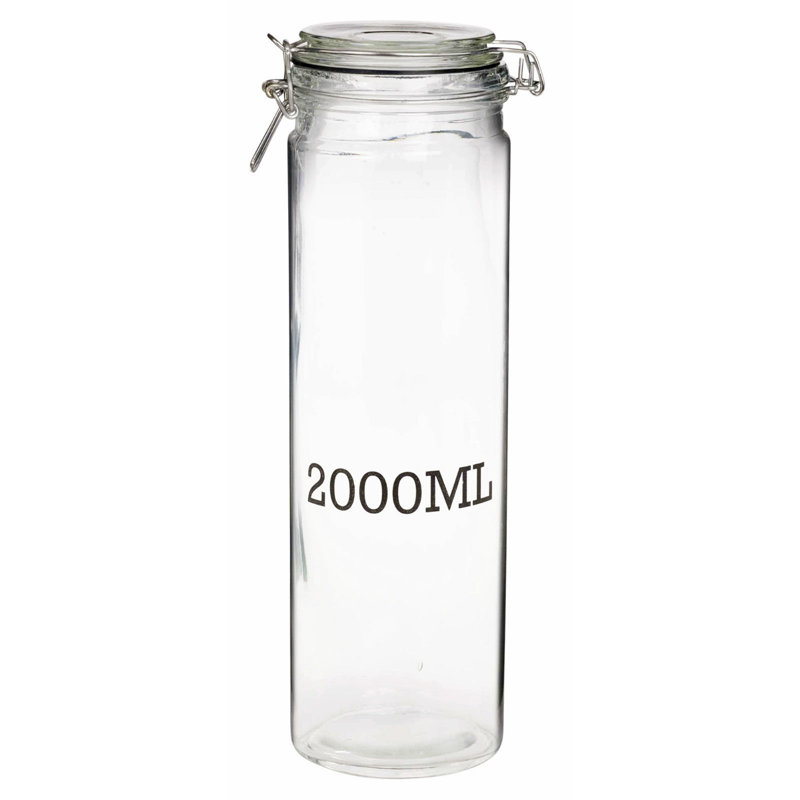 Glass Jar, 33.5cm H x 10cm W x 10cm D