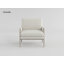 Chaise d'appoint moderne avec coussin et structure en bois massif-756133794