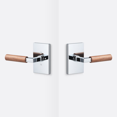 Levanto Privacy Rosette, Walnut Grip