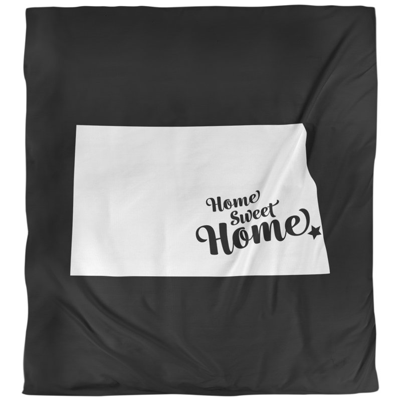 Housse de couette pour la maison, Housse de couette pour très grand lit, Noir, Microfibre