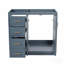 36'' Bathroom Vanity, Solid Wood Frame Bathroom Storage Cabinet, Freestanding Vanity Set With 3 Drawers& Soft Closing Doors-130445892-130445891