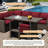 6 - Person Modular Patio Conversation Set with Cushions-1254936769