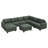 Turrella Corduroy Sectional Upholstered Modular Sectional Sofa with Storage Ottoman-98100403
