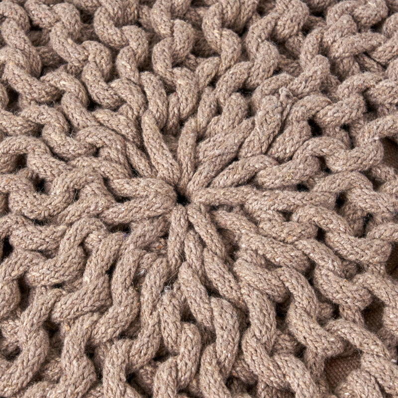 Pouf rond en coton 20 x 20 Moro
