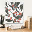  «Colorblock Berry Branch 2» par Emma Scarvey, art mural sur toile, 20 po x 24 po