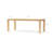 Sehrish 87" W Solid Wood Outdoor Dining Table with Slatted Tabletop 