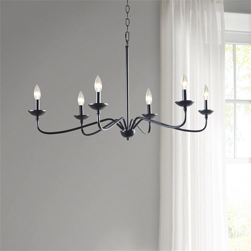 6-Light   Metal Chandelier