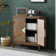 Asante 30"W x 31"H x 14"D Enhanced Vintage Cabinet - Rich Brown, Artisan Doors, Predominantly Solid Wood